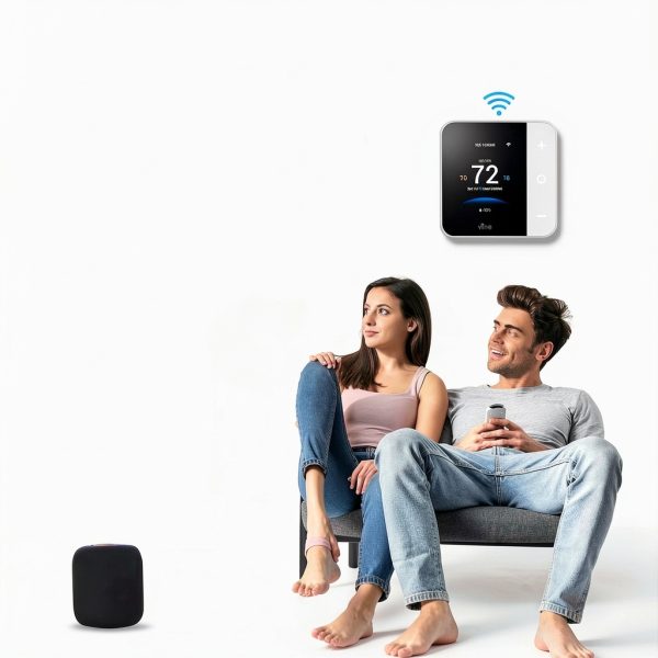 Vine Wi-Fi Thermostat Programmable Touch Control White-4