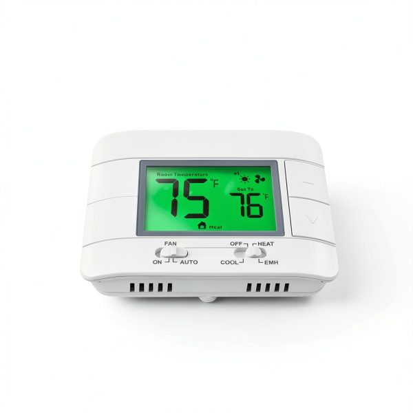 Garystat Thermostat Heat Pump LCD Display Modern Green-3