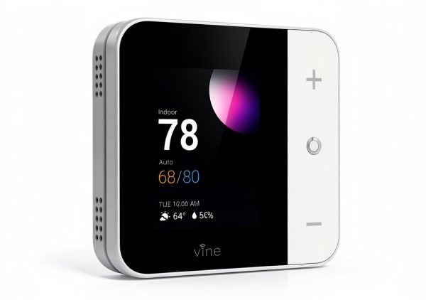 Vine Wi-Fi Thermostat Programmable Touch Control White-9