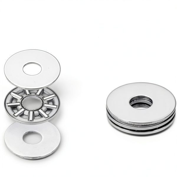 PATIKIL Needle Roller Thrust Bearing 6mm Bore Chrome Steel 4mm Thick-2