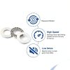PATIKIL Needle Roller Thrust Bearing 6mm Bore Chrome Steel 4mm Thick-3
