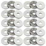 PATIKIL Needle Roller Thrust Bearing 6mm Bore Chrome Steel 4mm Thick-0