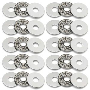 PATIKIL Needle Roller Thrust Bearing 6mm Bore Chrome Steel 4mm Thick-0