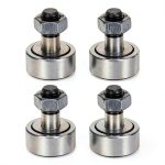 HARFINGTON 4pcs CF12-1 Follower Needle Roller Bearing M12x1.5 32mm-0