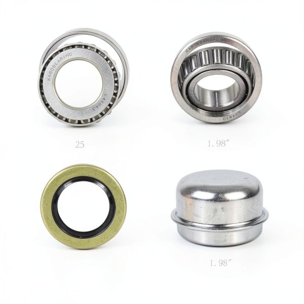2 Set 1" Axle Trailer Wheel Hub Bearings L44643 L44610 Steel ABEC-3-1