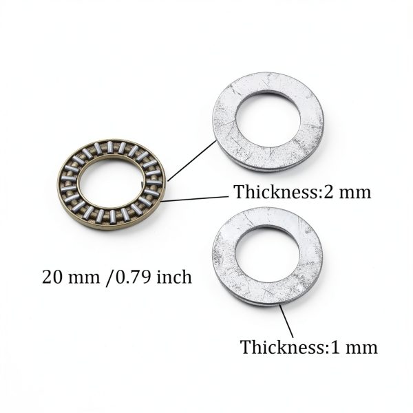 AXK2035 Needle Roller Bearings ZUPAYIPA 20mm Bore 35mm OD Width 2‑Set-1