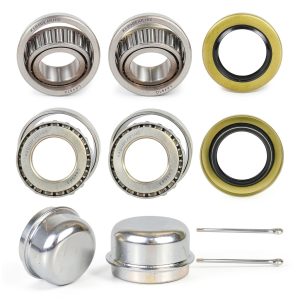 2 Set 1" Axle Trailer Wheel Hub Bearings L44643 L44610 Steel ABEC-3-0