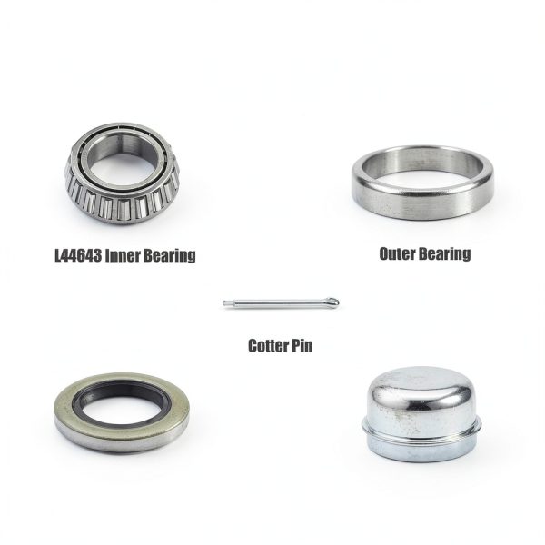 FUSHIBEARING Axle Hub Bearings Kit 2 Set L44643/L44610 1.000in-1